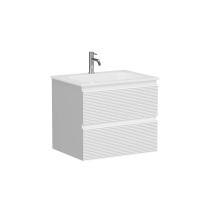 Тумба подвесная SANCOS Folk 590х445х500, c двумя ящиками оснащенными доводчиками, Bianco, арт.FL60W