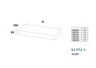 Столешница KUPÁLA PLATO 180 белая матовая , искусственный монолитный камень Solid Surface