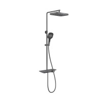 Душевая стойка VSFS-411GM с изливом, вороненая сталь