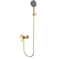 AQM6713BG Imola Смеситель для душа, с душевым набором, O120 мм, 3 режима, Brushed gold