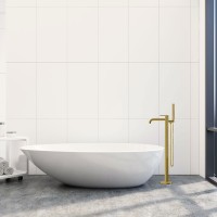 Смеситель для ванны напольный Desire VTF-1DBG однорычажный, с регулятором давления, брашированное золото