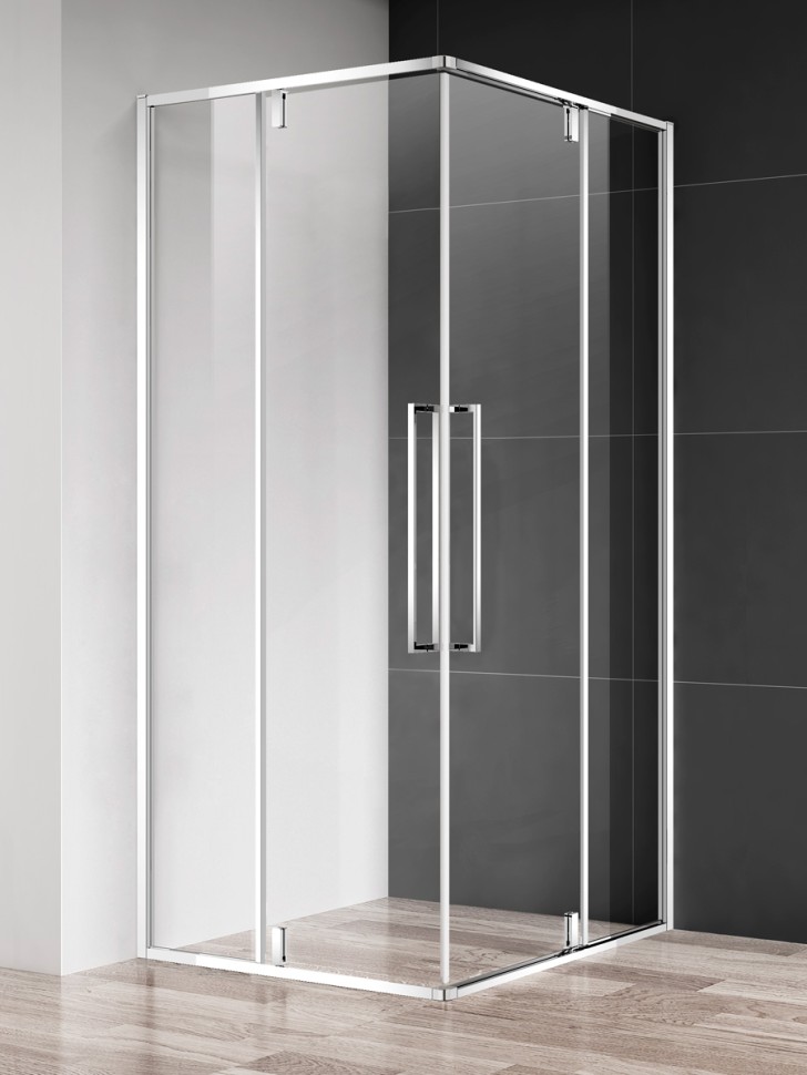 Душевой уголок 900*900*1950мм., стекло 6мм, цвет профиля хром. AQM7102