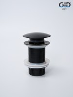 Донный клапан Gid без перелива G-55BM 76602K черный матовый 7x7x10