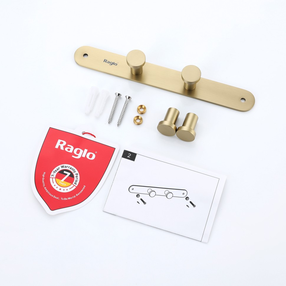 Крючок для полотенец четвертной Raglo R300.054.03