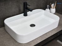 Раковина Gid N9660 51232 накладная белая 60x40x11