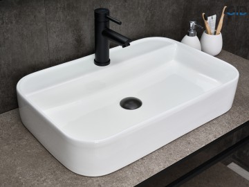 Раковина Gid N9660 51232 накладная белая 60x40x11