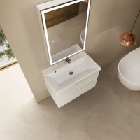 AQM900380WH &quot;S3&quot; тумба под умывальник подвесная 80 см., цвет белый глянец.