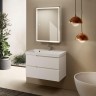 AQM900380WH "S3" тумба под умывальник подвесная 80 см., цвет белый глянец.