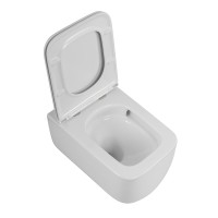 Унитаз подвесной безободковый с сиденьем BelBagno LUCE BB076CH-TOR/SC