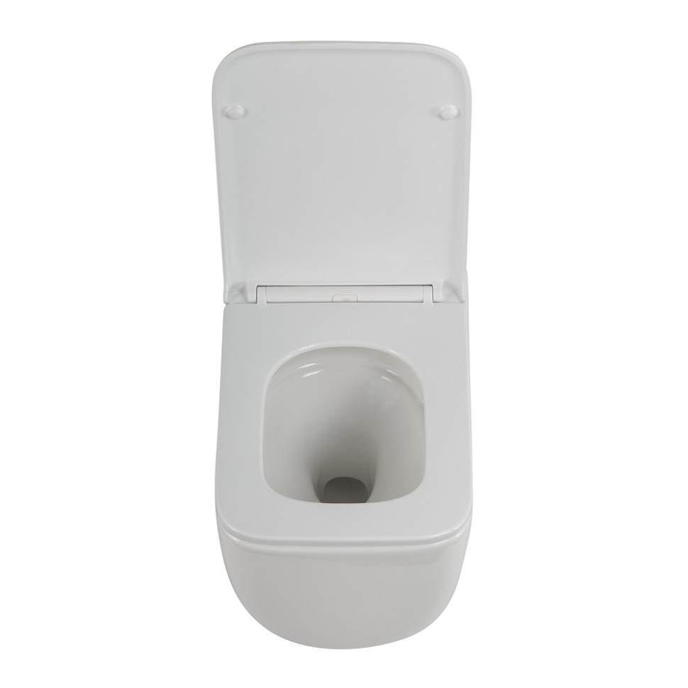Унитаз подвесной безободковый с сиденьем BelBagno LUCE BB076CH-TOR/SC