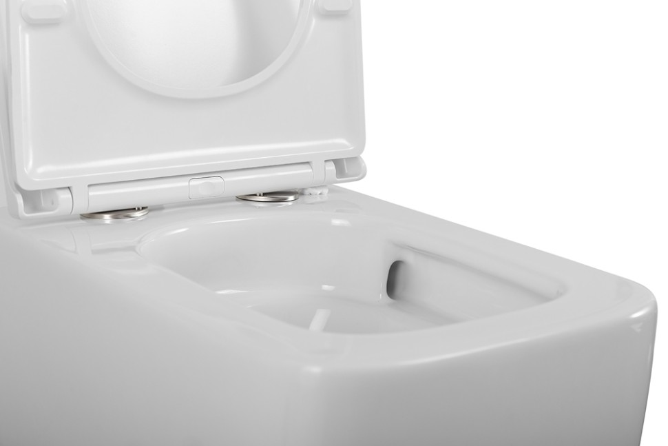 Унитаз подвесной безободковый с сиденьем BelBagno LUCE BB076CH-TOR/SC