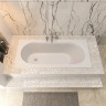 Ванна из искусственного камня Uperwood Lotus 170x75 см, белая