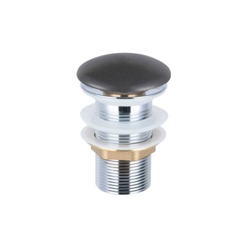 Донный клапан с керамической крышкой Vincea DBS0-216MG, серая мат. крышка, без перелива