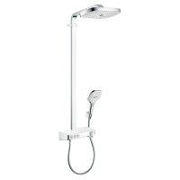 Душевая стойка Hansgrohe Raindance Select Push 300 3jet 27127400 белый/хром