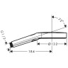Ручной душ Hansgrohe Rainfinity 130 3jеt, цвет: полированное золото 26864990