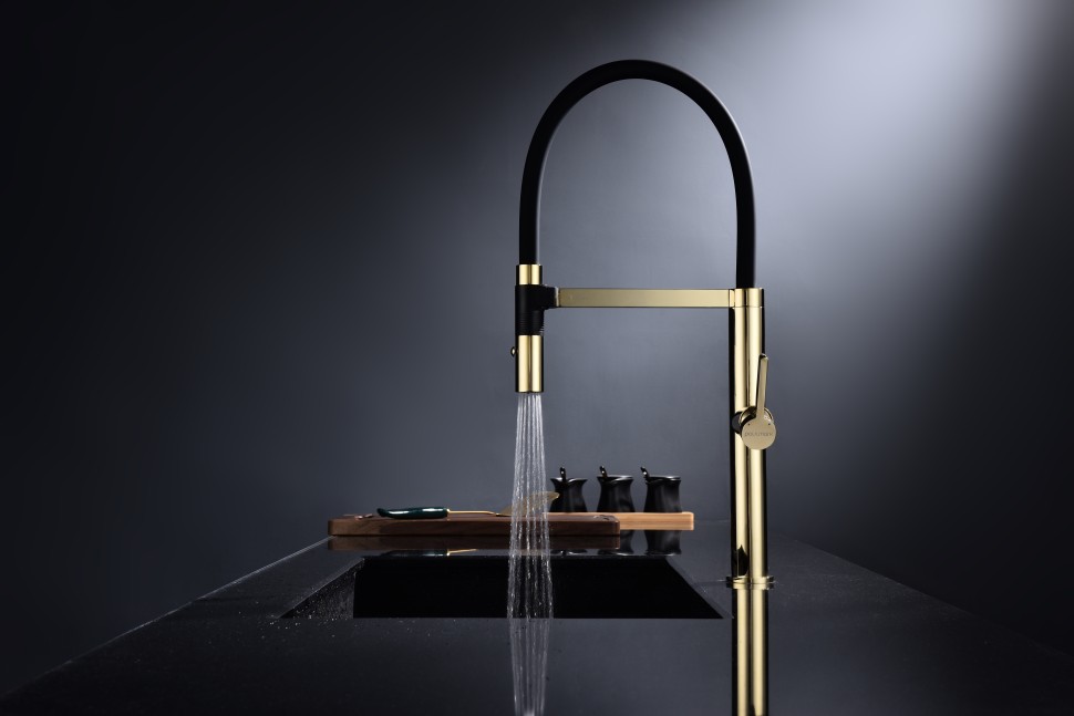 Смеситель для кухни Leader, золото, Le214101-G, Starke-Paulmark