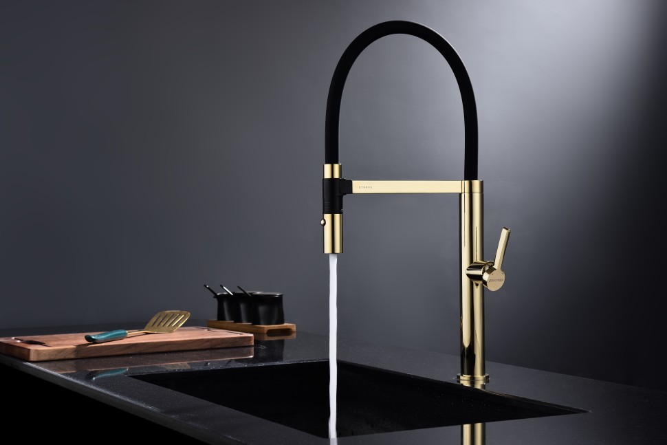 Смеситель для кухни Leader, золото, Le214101-G, Starke-Paulmark