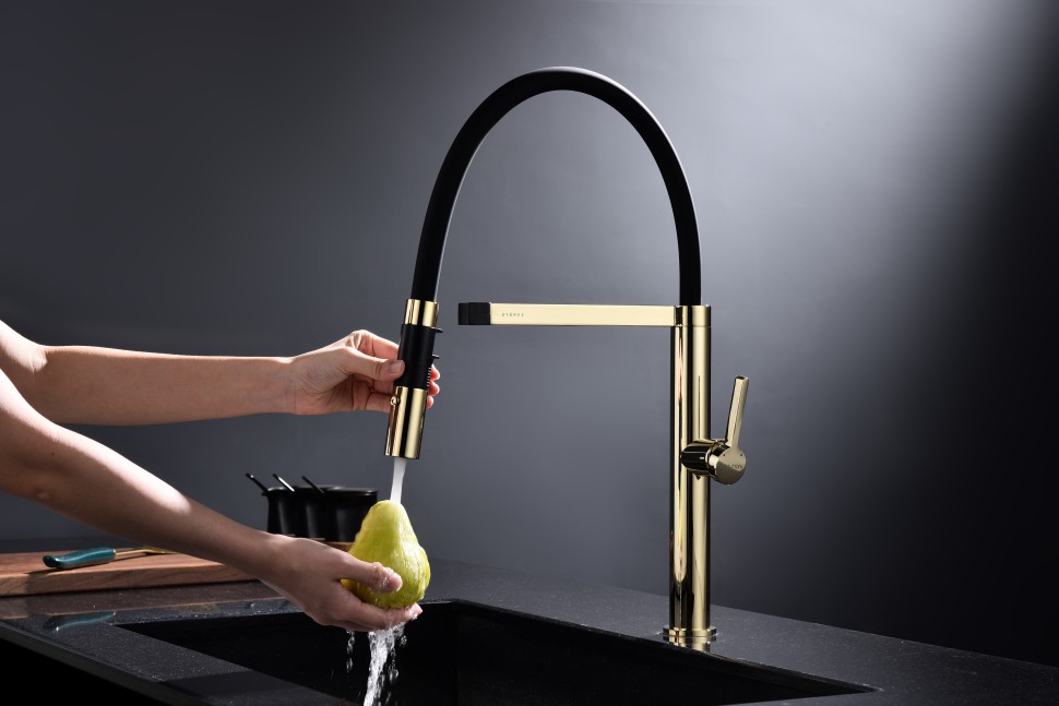 Смеситель для кухни Leader, золото, Le214101-G, Starke-Paulmark