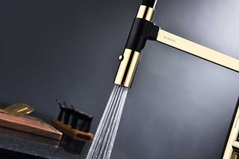 Смеситель для кухни Leader, золото, Le214101-G, Starke-Paulmark