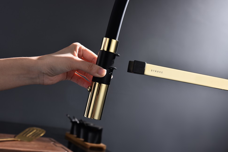 Смеситель для кухни Leader, золото, Le214101-G, Starke-Paulmark