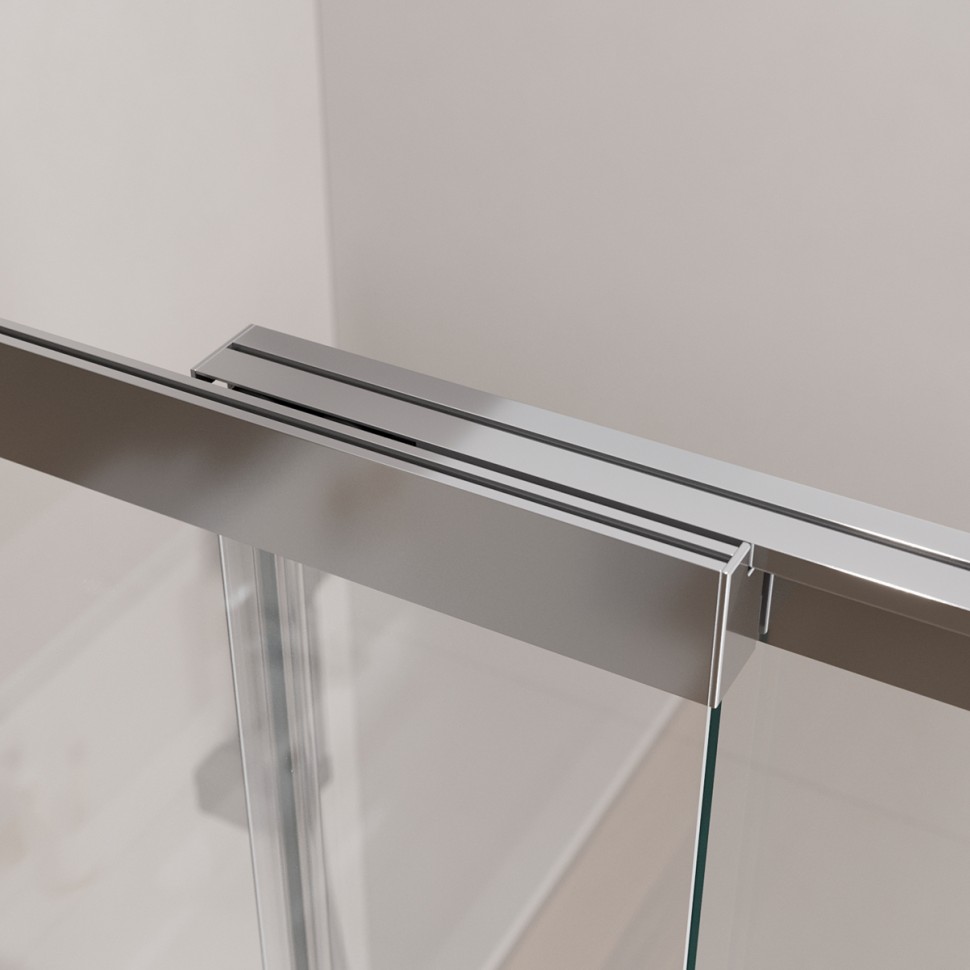 Душевая шторка на ванну с фиксированным креплением одной створки CEZARES SLIDER-FIX-VF-11-90/150-C-Cr