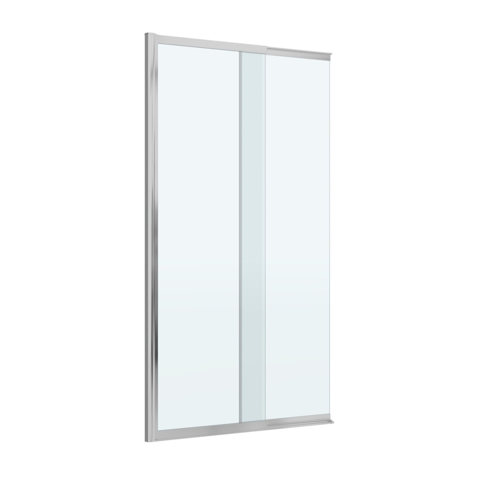 Душевая шторка на ванну с фиксированным креплением одной створки CEZARES SLIDER-FIX-VF-11-90/150-C-Cr