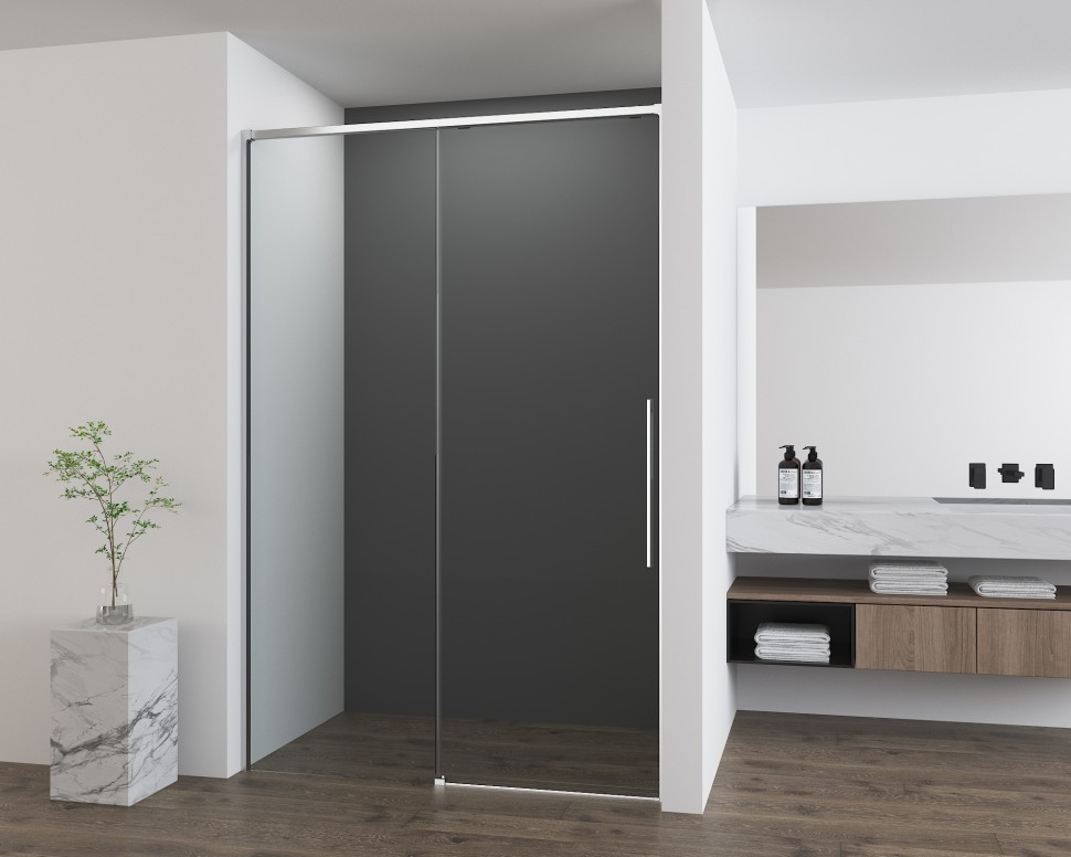 Душевая дверь Ultima VDS-7UL140CL, 1400, хром, стекло прозрачное