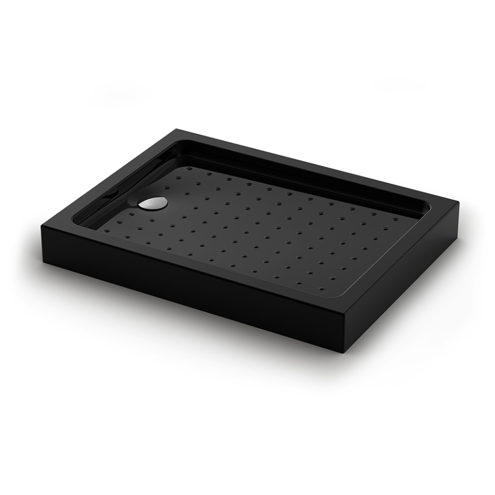 Душевой поддон Veconi Tezeo acrylic TZ-54B, 1000x900x150, акрил, черный