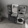 Тумба подвесная STYLE LINE "Атлантика 60", Люкс Плюс графит под раковину Атлантик 60