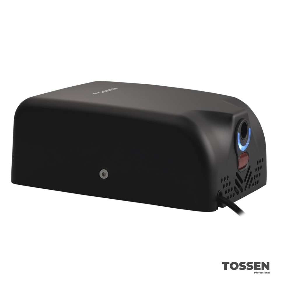 TOSSEN HS 1308 MB - сушилка для рук (коллекция «Матовый чёрный»)