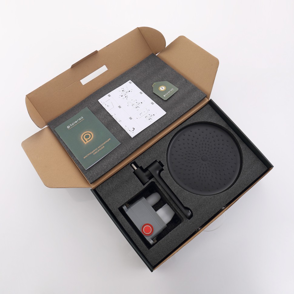 Душевая система Splenka встраиваемая S222.27.06 Черный