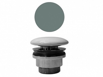 Донный клапан с открытым сливом GSI SPARES PVC04 для раковин без перелива, цвет Agave matte