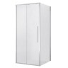 Душевое ограждение Niagara Nova NG-65-9CH-CH80-34 (90х80х195) прямоугольник,хром,дверь раздвижная,стекло шиншилла,2 места
