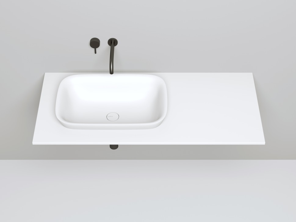 Раковина полувстраиваемая MAREA 02 598х398х165 S-Stone Матовое