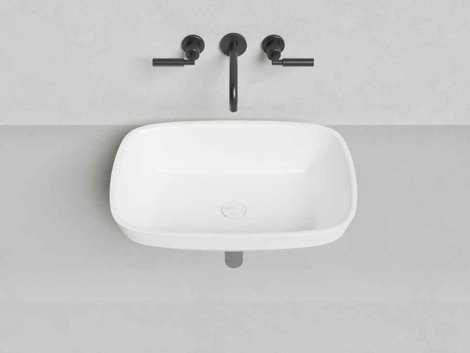 Раковина полувстраиваемая MAREA 02 598х398х165 S-Stone Матовое