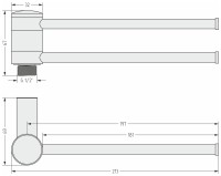 Полотенцедержатель 360 / L 200