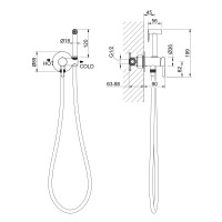 Смеситель встроенный с гигиеническим душем Timo Saona 2338/00SM хром