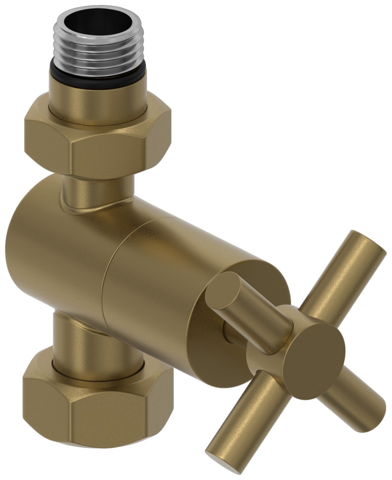 Вентиль прямой крест (G 1/2" НР х G 3/4" НГ)