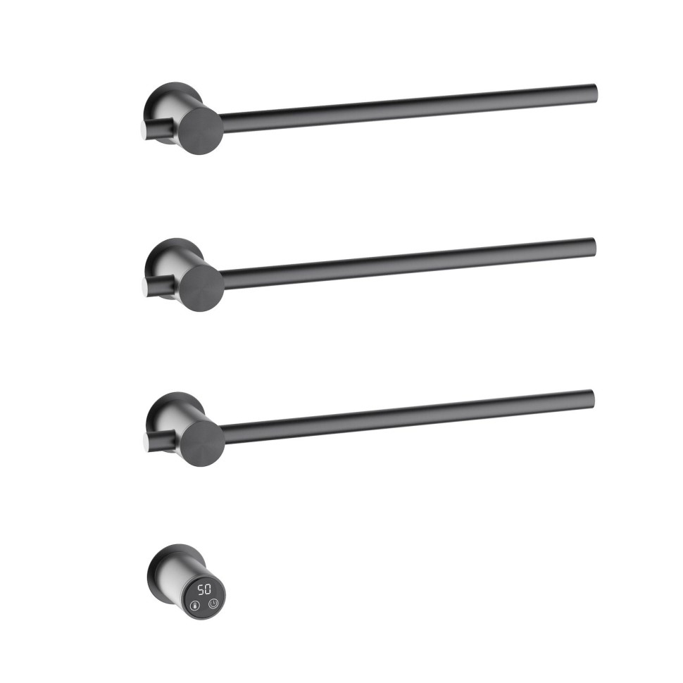 Полотенцесушитель электрический, встроенный Timo Saona 030/18SM черное золото