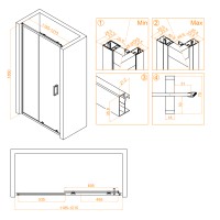 Душевая дверь RGW CL-14 (Прозрачное, 1200)