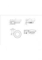 Мыльница стекло 12304