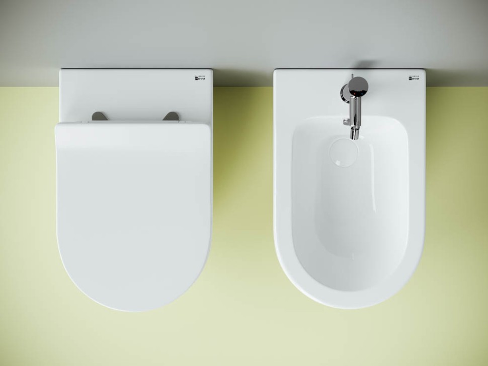 Напольный приставной унитаз Metropol Rimless CN4004