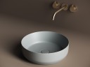 Умывальник чаша накладная круглая (цвет Антрацит Матовый) Element 390x390x120мм