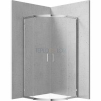 Душевая кабина, полукруглая, 80x80 см