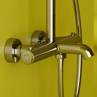 Душевая стойка для душа с термостатическим смесителем SANCOS Game, цвет хром, арт. SC3001CH