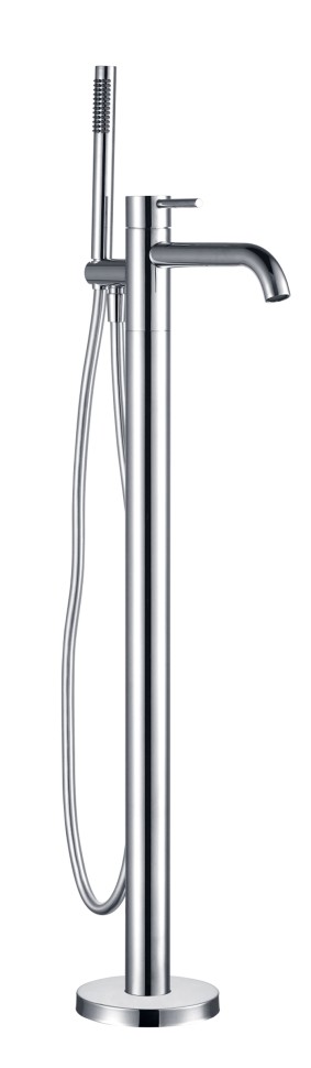 AQM6218CR Siena Смеситель для ванны, напольный (монтажная часть в комплекте), хром