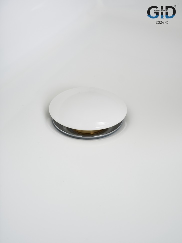 Донный клапан Gid с переливом Wh100-1 71102K белый 7x7x10