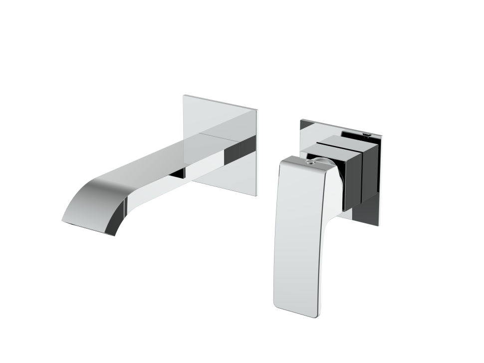 Смеситель Raglo встраиваемый для умывальника, хром