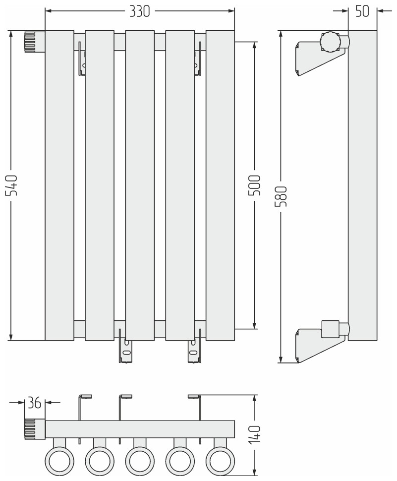 Кумир-0 EU50 левый 500х330 5 секций