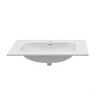 Раковина Vincea Elise VCB-4EL800MW, Corian цвет белый матовый